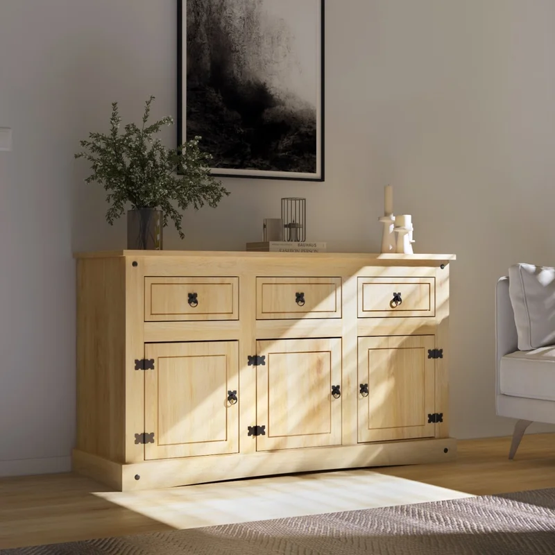 Aparador Bargueño Linea Mexicana Madera Maciza - Natural en Madera natural - Aparadores y recibidores, Uruguay | Rústico Hogar, vista 3