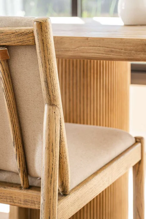 SILLA SAN FRANCISCO - FRESNO Y LINO en Beige - Sillas, Uruguay | La Iberica, vista 3