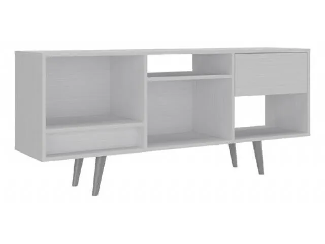 Rack con cajón RK-2111 Nogal - Muebles para TV, Uruguay | Que Sal Muebleria