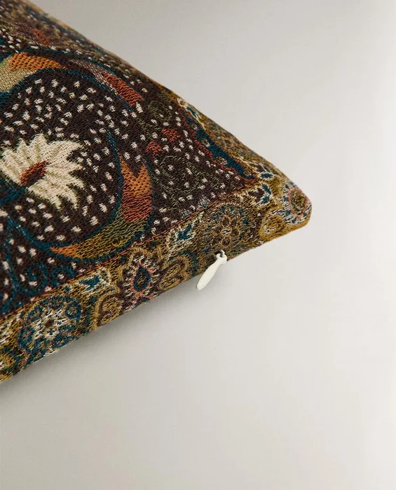 FUNDA COJÍN JACQUARD FLORAL en Multicolor - Textiles, Uruguay | Zara Home, vista 5