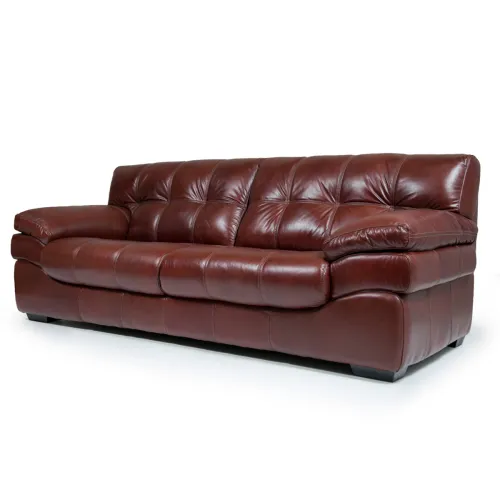 Sofá Trento - Cuero Natural - 3 cuerpos - A fabricar en Marrón - Sillones y sofás, Uruguay | NYR
