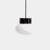 Lámpara de techo Idela de cristal ahumado y mármol negro Ø15 cm en Negro - Lámparas colgantes, Uruguay | Kavehome, vista 1 de 4