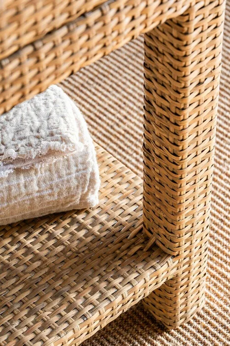 MESA DE LUZ RATTAN - NUDE en Madera natural - Mesas de luz, Uruguay | La Iberica, vista 4