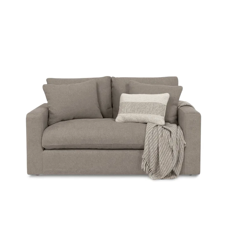 SOFA BISCARROSSE LOVESEAT 130 BEIGE en Gris - Sillones y sofás, Uruguay | Masinfinito Casa