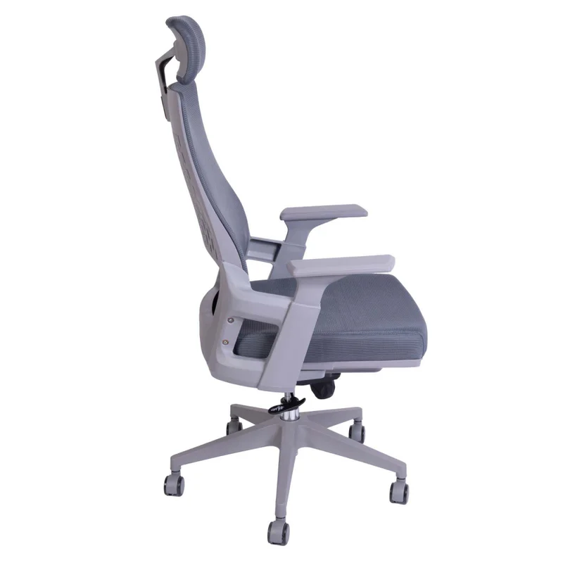 Silla De Oficina Malla Gris Lombardi en Gris - Sillas de escritorio, Uruguay | Divino, vista 6