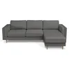 Sillón Con Chaise 3 Cuerpos Tela-premium Gris Easy Clean Luxor Gris Osc en Gris - Sillones y sofás, Uruguay | Divino, vista 4 de 6