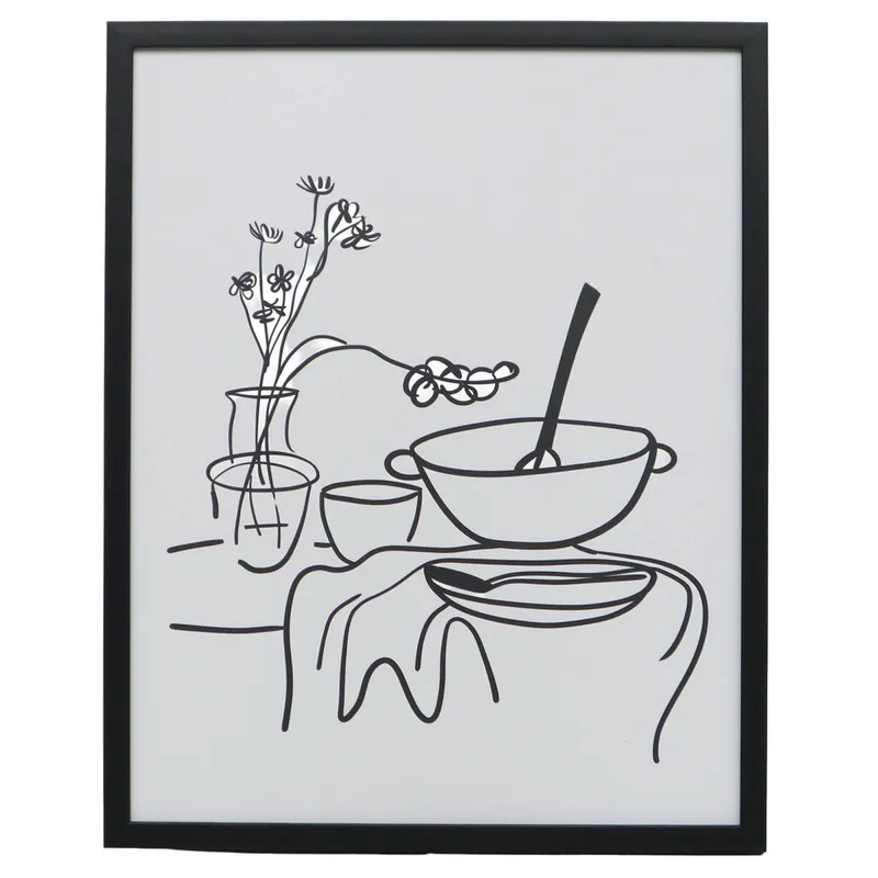 Cuadro Spaghetti I, 40 Blanco Papel Wi242005a en Blanco - Decoración de pared, Uruguay | Divino