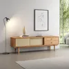 Rack TV 175CM con Ratan Serena - Madera Maciza - Muebles para TV, Uruguay | Balton, vista 3 de 22