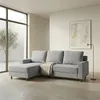 Rinconera Lucci - Tela Microfibra - Chaise izquierdo - Berlin 05 (Ceniza) en Gris - Sillones y sofás, Uruguay | NYR, vista 1 de 7