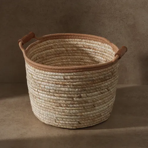 Cesto Con Asas De Madera Chico - Canastos, Uruguay | Tiendas Montevideo