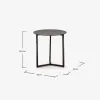 Mesa auxiliar Raeam Ø 50 cm - negro en Negro - Mesas de arrimo, Uruguay | Kavehome, vista 5 de 5