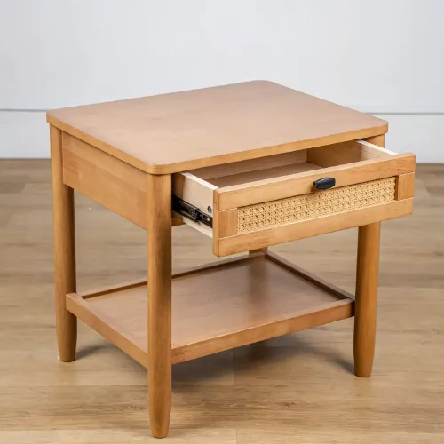 Mesa de luz Sunny en Madera natural - Mesas de luz, Uruguay | Concetto Casa
