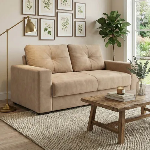 Sillón 3 Cuerpos Madrid - Beige en Beige - Sillones y sofás, Uruguay | Rústico Hogar
