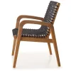 SILLA TRACO C/BRAZO CUERDA NEGRA 56x62x85CM JATOBA - Muebles para el exterior, Uruguay | Vinibel, vista 2 de 3