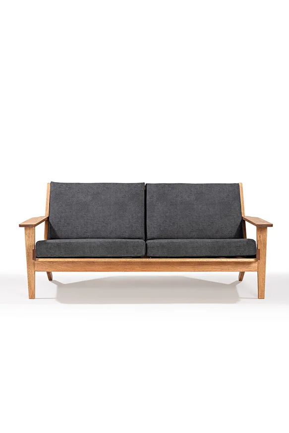 SOFA LOTUS 3 LUGARES ACQUABLOCK NEGRO 185x87x86CM JATOBA - Muebles para el exterior, Uruguay | Vinibel, vista 2