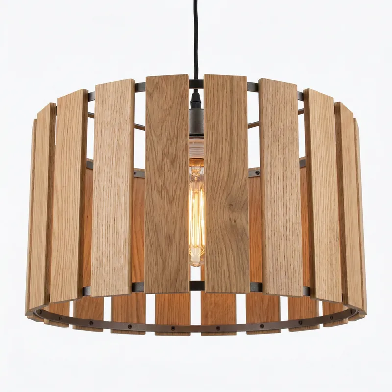 Colgante Nativo Wood Slats en Madera natural - Lámparas colgantes, Uruguay | La Perla