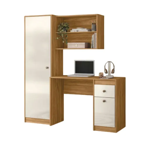 Escritorio Mesa De Estudio Pc Con Estantes Moderno - Escritorios y sillas de escritorio, Uruguay | Lais Muebles