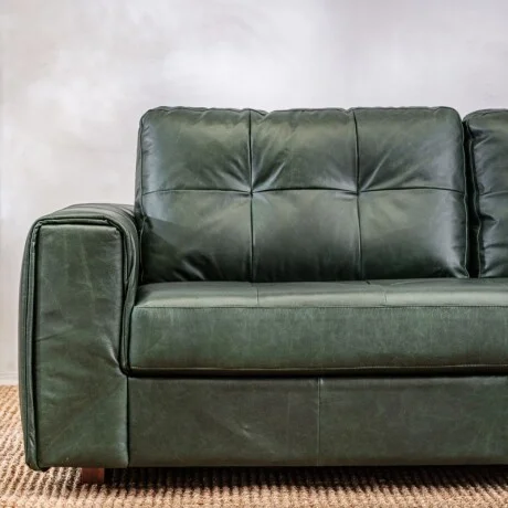 Sillón Cuero Raffaello 3 Cuerpos Verde en Verde - Sillones y sofás, Uruguay | Aihaus, vista 2