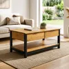 MESA DE CENTRO DENISE NEGRO/NATURAL 2206 en Negro - Mesas de living, Uruguay | Alfa Ventas, vista 4 de 4
