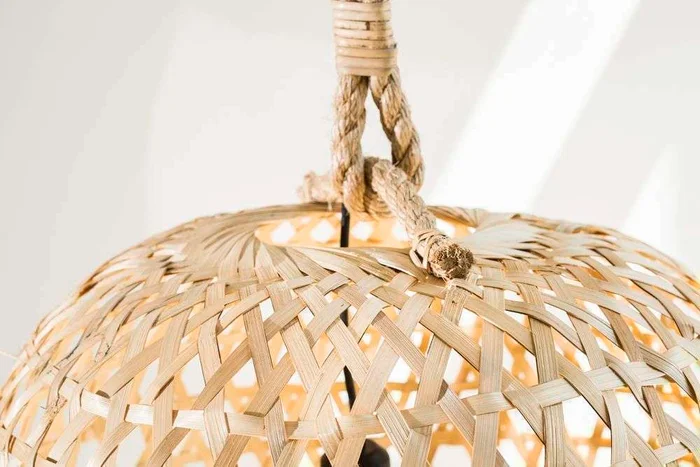 GRAN LAMPARA DE TECHO BLOND - FIBRAS en Madera natural - Lámparas colgantes, Uruguay | La Iberica, vista 3