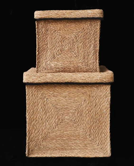 CESTA CUADRADA en Madera natural - Canastos, Uruguay | Zara Home