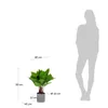Planta artificial Anthurium con maceta de cemento 50 cm en Gris - Macetas, Uruguay | Kavehome, vista 4 de 5