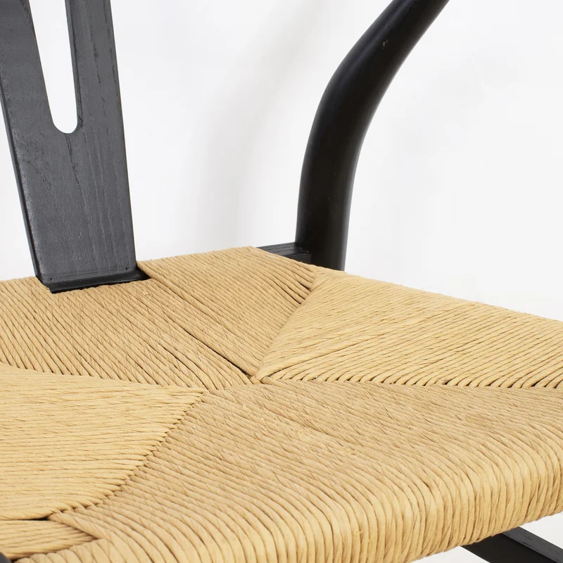 Silla De Comedor Madera Negro Wishbone en Negro - Sillas, Uruguay | Divino, vista 7