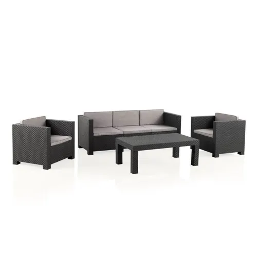 Juego De Jardin Diva Tropea Grafito - Muebles para el exterior, Uruguay | Castro