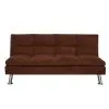 Sofá Cama Tapizado En Microfibra Patas De Metal en Gris – Marrón – Rojo - Sillones y sofás, Uruguay | Soy Hogar, vista 4 de 8
