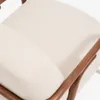 Butaca Sylo de chenilla beige y madera maciza de fresno con acabado tono nogal FSC 100% en Beige - Butacas, banquetas y puffs, Uruguay | Kavehome, vista 6 de 10