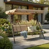 HAMACA DE JARDIN CON TECHO TAUPE N8007 en Beige - Muebles para el exterior, Uruguay | Alfa Ventas, vista 4 de 4