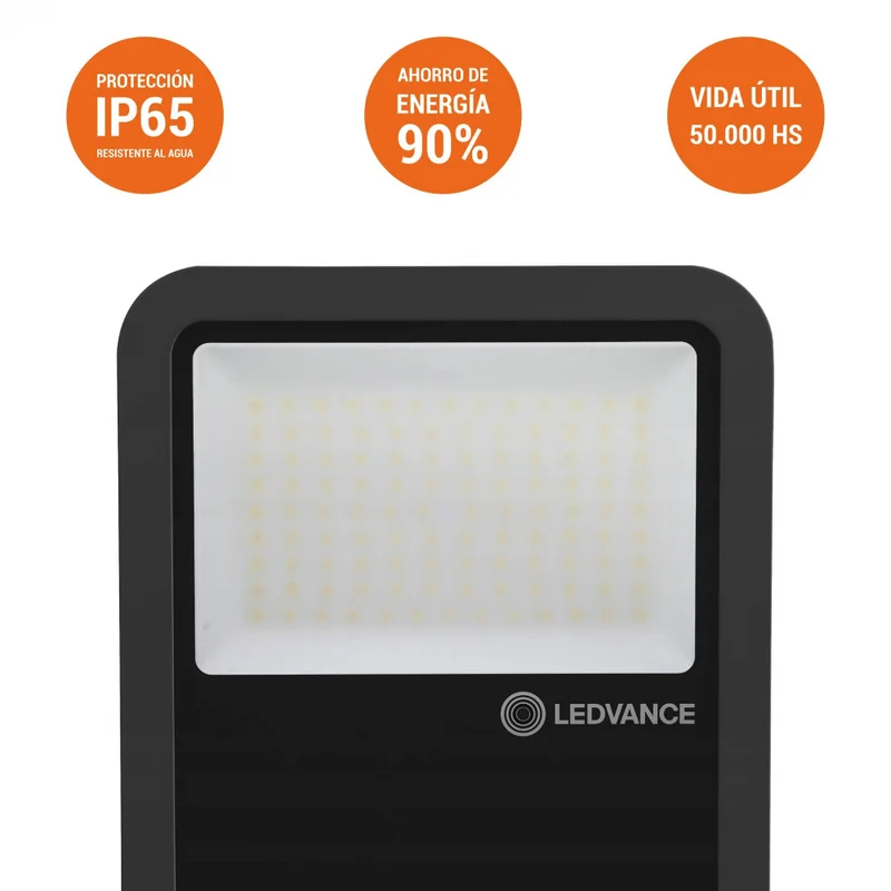 Proyector LED LEDVANCE OSRAM 80W Luz Fría en Negro - Lámparas colgantes, Uruguay | Serlux, vista 3