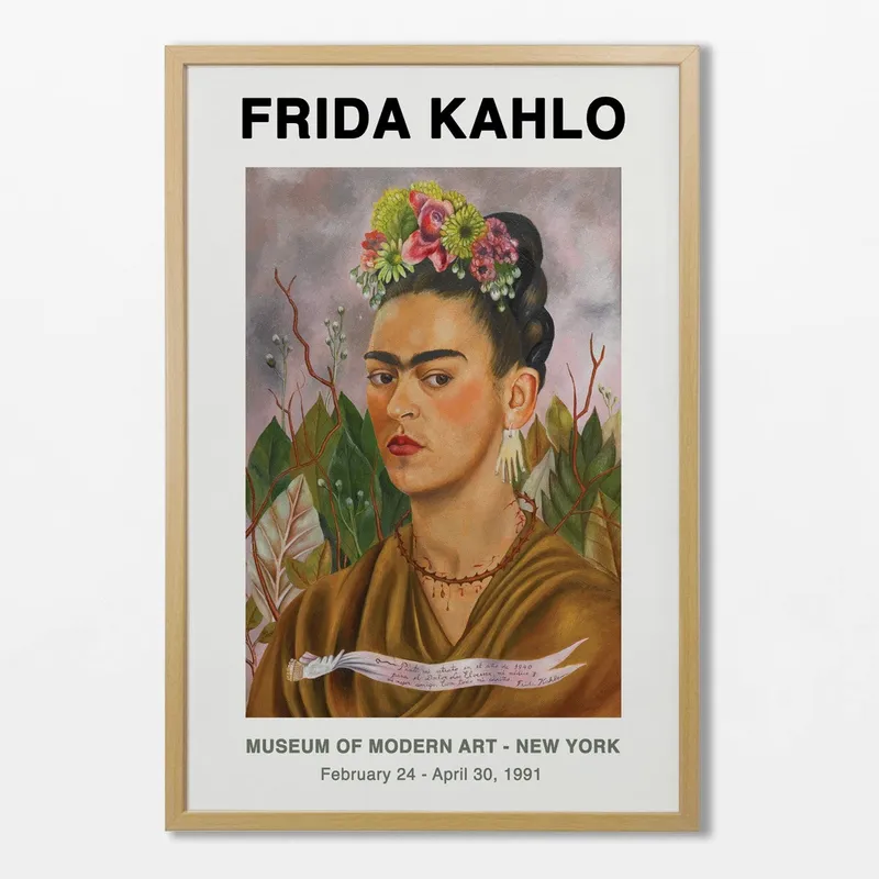 Frida Kahlo - Autorretrato al Dr. Eloesser en Multicolor - Láminas, Uruguay | La Cuadrería