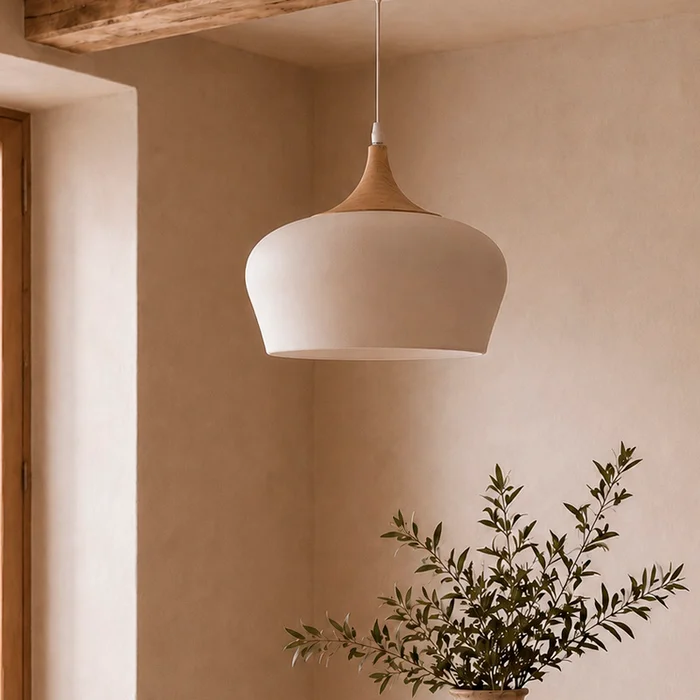 Lámpara De Techo Olson en Blanco - Lámparas colgantes, Uruguay | Alta Gracia Deco, vista 2