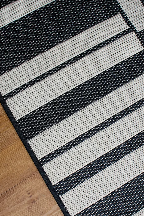 ALFOMBRA LINEO LIN/B162/9H08/ 200X290 BLACK/WOOL en Multicolor - Alfombras, Uruguay | Vinibel, vista 4