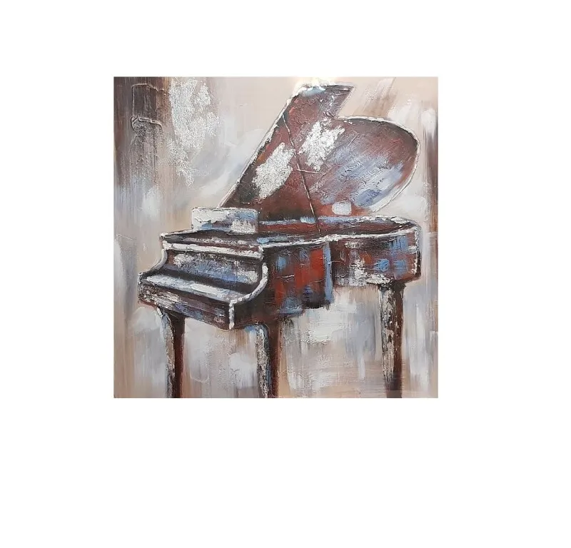Oleo Decorativo Piano en Multicolor - Decoración de pared, Uruguay | Finkel