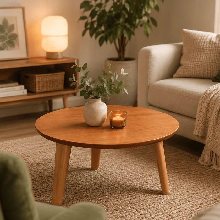 Mesa Ratona Aira 65cm - Madera Maciza en Marrón - Mesas de living, Uruguay | Balton, vista 2