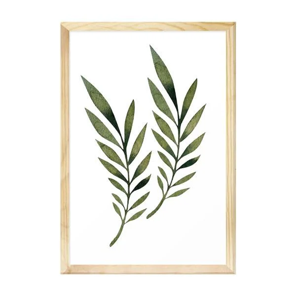 Cuadro / Lámina enmarcada 30x40CM Hojas y Plantas 3 - Decoración de pared, Uruguay | Alta Gracia Deco