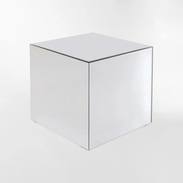 MESA AUXILIAR LUXY MIRROR Plateado CUADRADO/A en plateado (espejo). - Garantía: 1 año. Productos que te pueden interesar MESA AUX - Mesas de comedor, Uruguay | Viasono, vista 3