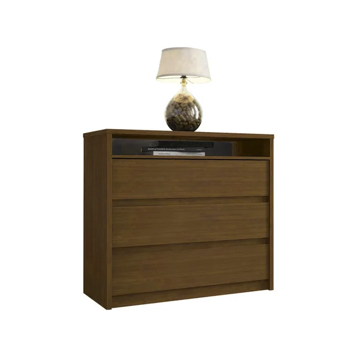 Cómoda Cajonera 3 Cajones Mdf Natural-beige South en Beige - Cómodas, Uruguay | Divino, vista 2