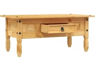 Mesa Ratona 1 cajon Cera/Blanco LINEA CORONA MADERA en Cera y Cera/blanco - Mesas de living, Uruguay | Quesal, vista 2