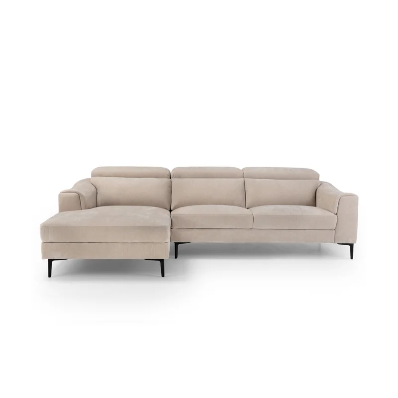 Rinconera Luke - Tela Microfibra - Chaise Izquierdo - 6686-4 Beige en Beige - Sillones y sofás, Uruguay | Nyr, vista 6