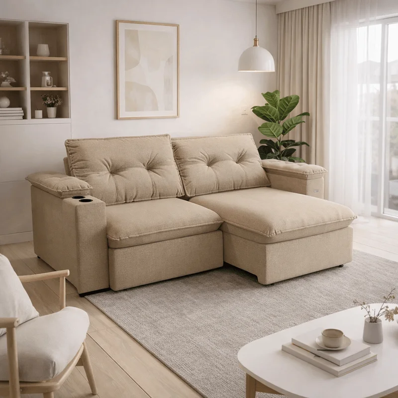 Sofa Zandon 260CM - Retractil/Reclinable - Sillones y sofás, Uruguay | Balton, vista 3