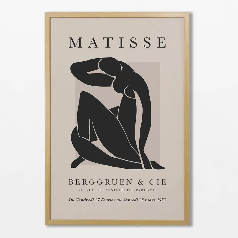 Matisse - Black & beige N.01 - Láminas, Uruguay | La Cuadrería
