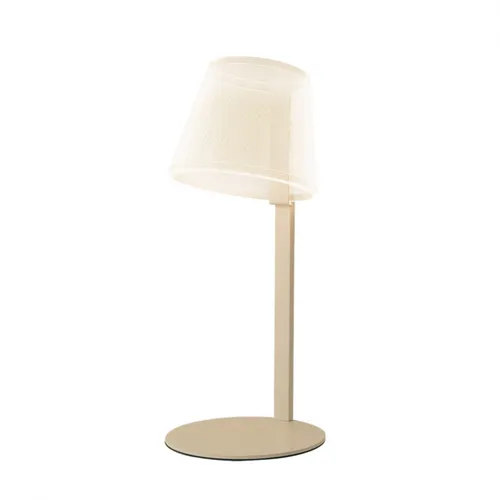 Portátil led integrada efecto luz flotante 8w - Dorada champagne en Dorado - Lámparas de mesa, Uruguay | Iluminica
