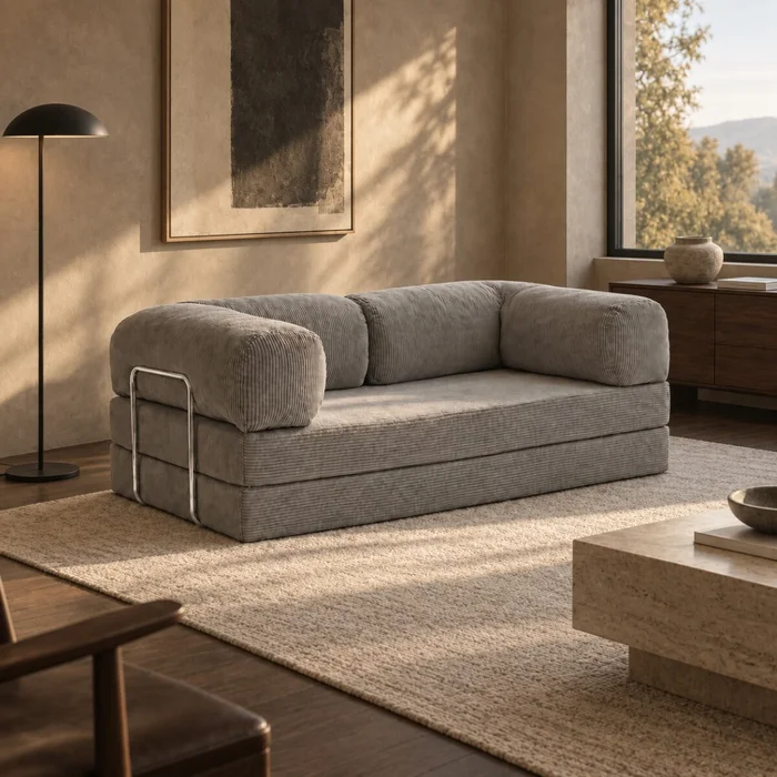 Sillón Cama Teddy - Gris | PREVENTA en Gris - Sillones y sofás, Uruguay | Samic, vista 2
