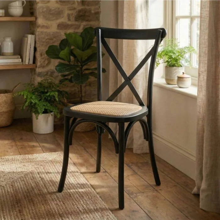 Silla de Comedor - Vienesa - Negro en Negro - Sillas, Uruguay | Rústico Hogar