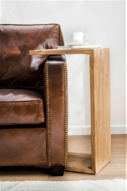MESA AUXILIAR - OLMO NATURAL en Madera natural - Mesas de living, Uruguay | La Iberica, vista 4