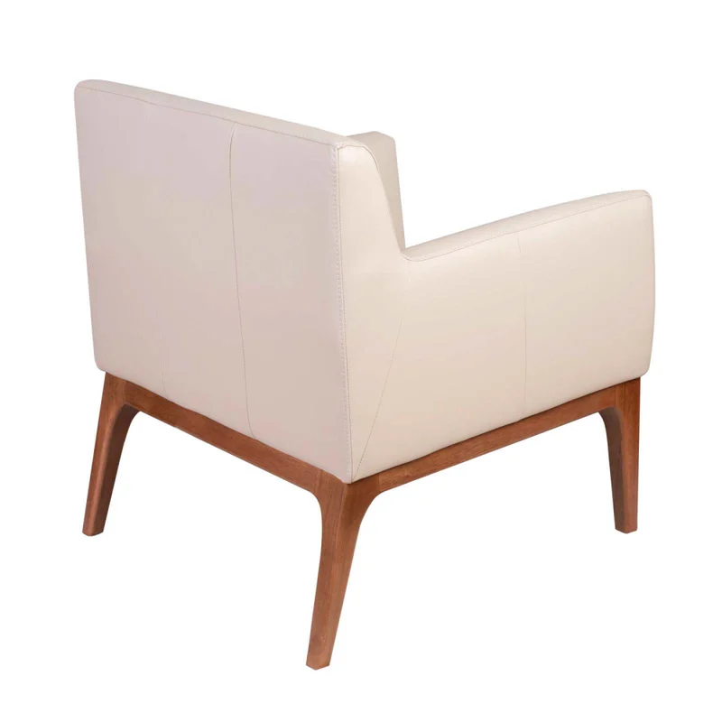 Butaca Cuero-y-madera Natural-beige Tucson Arena en Beige - Sillones y sofás, Uruguay | Divino, vista 5