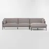 Sofá con chaise COSTA Gris DERECHO - Sillones y sofás, Uruguay | Viasono, vista 2 de 5